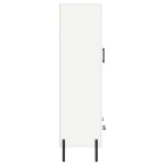 vidaXL Dulap înalt, alb, 69,5x31x115 cm, lemn prelucrat