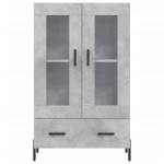 vidaXL Dulap înalt, gri beton, 69,5x31x115 cm, lemn prelucrat vidaXL Dulap înalt, gri beton, 69,5x31x115 cm, lemn prelucrat