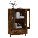 vidaXL Dulap înalt, stejar afumat, 69,5x31x115 cm, lemn prelucrat vidaXL Dulap înalt, stejar afumat, 69,5x31x115 cm, lemn prelucrat