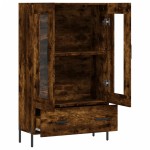 vidaXL Dulap înalt, stejar afumat, 69,5x31x115 cm, lemn prelucrat vidaXL Dulap înalt, stejar afumat, 69,5x31x115 cm, lemn prelucrat