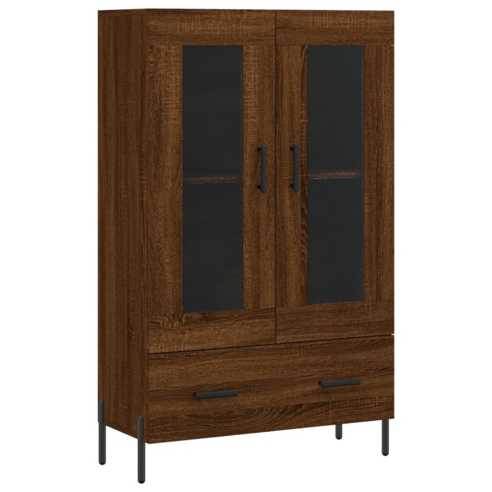 vidaXL Dulap înalt, stejar maro, 69,5x31x115 cm, lemn prelucrat