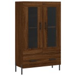 vidaXL Dulap înalt, stejar maro, 69,5x31x115 cm, lemn prelucrat