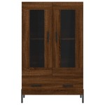 vidaXL Dulap înalt, stejar maro, 69,5x31x115 cm, lemn prelucrat