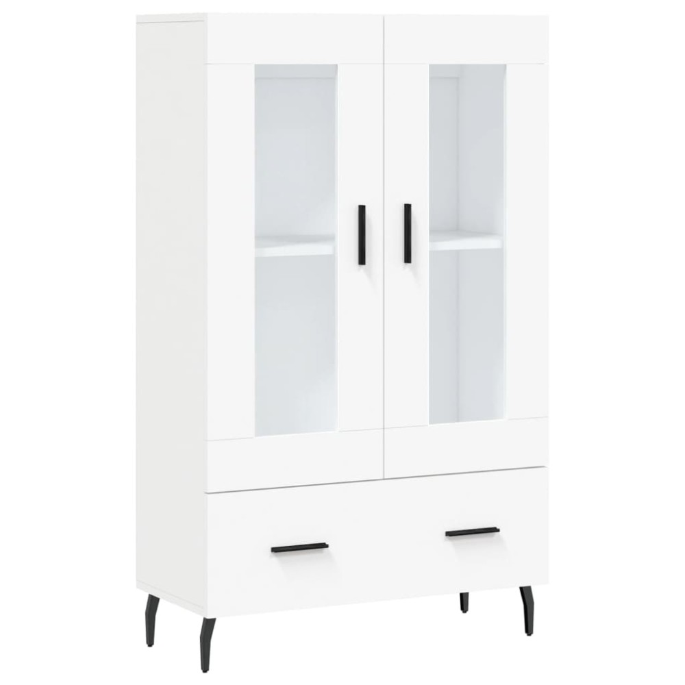 vidaXL Dulap înalt, alb, 69,5x31x115 cm, lemn prelucrat