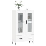 vidaXL Dulap înalt, alb, 69,5x31x115 cm, lemn prelucrat