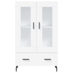 vidaXL Dulap înalt, alb, 69,5x31x115 cm, lemn prelucrat