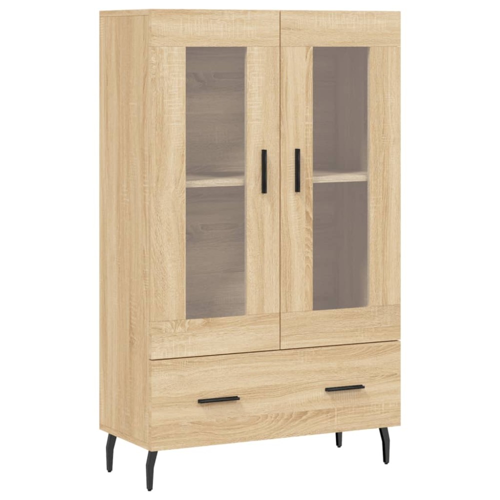 vidaXL Dulap înalt, stejar Sonoma, 69,5x31x115 cm, lemn prelucrat