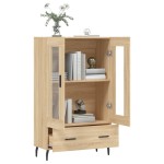 vidaXL Dulap înalt, stejar Sonoma, 69,5x31x115 cm, lemn prelucrat