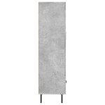 vidaXL Dulap înalt, gri beton, 69,5x31x115 cm, lemn prelucrat