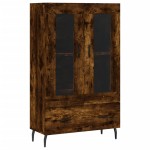 vidaXL Dulap înalt, stejar afumat, 69,5x31x115 cm, lemn prelucrat