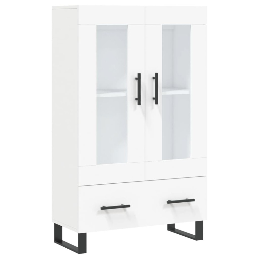 vidaXL Dulap înalt, alb, 69,5x31x115 cm, lemn prelucrat