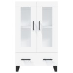 vidaXL Dulap înalt, alb, 69,5x31x115 cm, lemn prelucrat