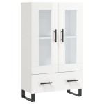 vidaXL Dulap înalt, alb extralucios, 69,5x31x115 cm, lemn prelucrat vidaXL Dulap înalt, alb extralucios, 69,5x31x115 cm, lemn prelucrat