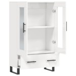 vidaXL Dulap înalt, alb extralucios, 69,5x31x115 cm, lemn prelucrat vidaXL Dulap înalt, alb extralucios, 69,5x31x115 cm, lemn prelucrat