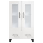 vidaXL Dulap înalt, alb extralucios, 69,5x31x115 cm, lemn prelucrat vidaXL Dulap înalt, alb extralucios, 69,5x31x115 cm, lemn prelucrat
