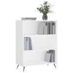 vidaXL Bibliotecă, albă, 69,5x32,5x90 cm, lemn compozit vidaXL Bibliotecă, albă, 69,5x32,5x90 cm, lemn compozit