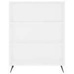 vidaXL Bibliotecă, albă, 69,5x32,5x90 cm, lemn compozit vidaXL Bibliotecă, albă, 69,5x32,5x90 cm, lemn compozit