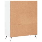 vidaXL Bibliotecă, albă, 69,5x32,5x90 cm, lemn compozit vidaXL Bibliotecă, albă, 69,5x32,5x90 cm, lemn compozit