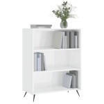 vidaXL Bibliotecă, alb extralucios, 69,5x32,5x90 cm, lemn prelucrat vidaXL Bibliotecă, alb extralucios, 69,5x32,5x90 cm, lemn prelucrat