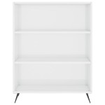 vidaXL Bibliotecă, alb extralucios, 69,5x32,5x90 cm, lemn prelucrat vidaXL Bibliotecă, alb extralucios, 69,5x32,5x90 cm, lemn prelucrat