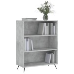 vidaXL Bibliotecă, gri beton, 69,5x32,5x90 cm, lemn compozit vidaXL Bibliotecă, gri beton, 69,5x32,5x90 cm, lemn compozit