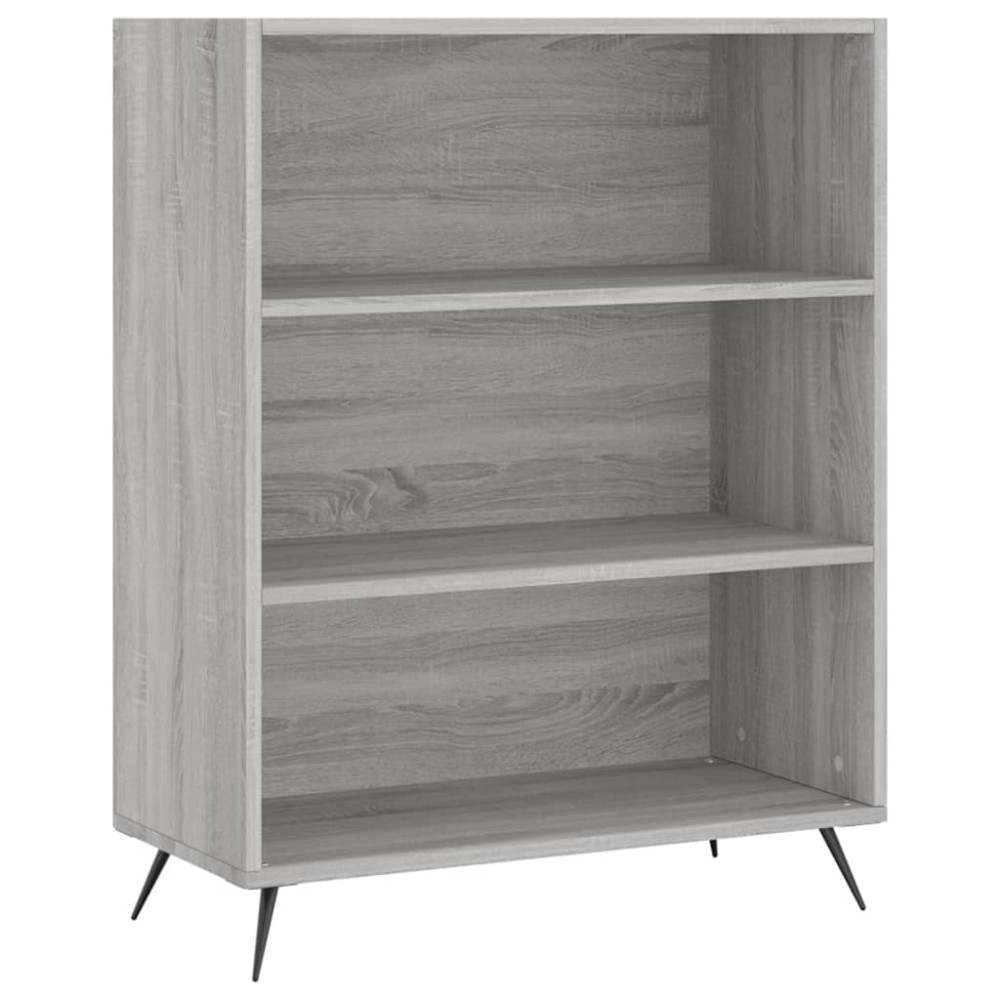 vidaXL Bibliotecă, sonoma gri, 69,5x32,5x90 cm, lemn compozit