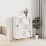 vidaXL Bibliotecă, alb extralucios, 69,5x32,5x90 cm, lemn prelucrat vidaXL Bibliotecă, alb extralucios, 69,5x32,5x90 cm, lemn prelucrat
