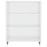 vidaXL Bibliotecă, alb extralucios, 69,5x32,5x90 cm, lemn prelucrat vidaXL Bibliotecă, alb extralucios, 69,5x32,5x90 cm, lemn prelucrat