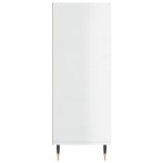 vidaXL Bibliotecă, alb extralucios, 69,5x32,5x90 cm, lemn prelucrat vidaXL Bibliotecă, alb extralucios, 69,5x32,5x90 cm, lemn prelucrat