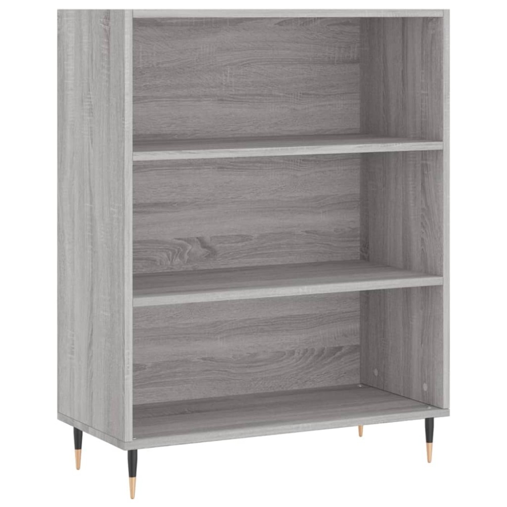 vidaXL Bibliotecă, sonoma gri, 69,5x32,5x90 cm, lemn compozit
