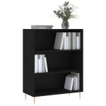 vidaXL Bibliotecă, negru, 69,5x32,5x90 cm, lemn compozit vidaXL Bibliotecă, negru, 69,5x32,5x90 cm, lemn compozit
