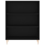 vidaXL Bibliotecă, negru, 69,5x32,5x90 cm, lemn compozit vidaXL Bibliotecă, negru, 69,5x32,5x90 cm, lemn compozit