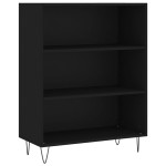 vidaXL Bibliotecă, negru, 69,5x32,5x90 cm, lemn compozit vidaXL Bibliotecă, negru, 69,5x32,5x90 cm, lemn compozit