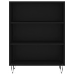 vidaXL Bibliotecă, negru, 69,5x32,5x90 cm, lemn compozit vidaXL Bibliotecă, negru, 69,5x32,5x90 cm, lemn compozit