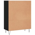 vidaXL Bibliotecă, negru, 69,5x32,5x90 cm, lemn compozit vidaXL Bibliotecă, negru, 69,5x32,5x90 cm, lemn compozit