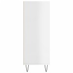 vidaXL Bibliotecă, alb extralucios, 69,5x32,5x90 cm, lemn prelucrat vidaXL Bibliotecă, alb extralucios, 69,5x32,5x90 cm, lemn prelucrat