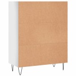 vidaXL Bibliotecă, alb extralucios, 69,5x32,5x90 cm, lemn prelucrat vidaXL Bibliotecă, alb extralucios, 69,5x32,5x90 cm, lemn prelucrat