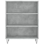 vidaXL Bibliotecă, gri beton, 69,5x32,5x90 cm, lemn compozit vidaXL Bibliotecă, gri beton, 69,5x32,5x90 cm, lemn compozit
