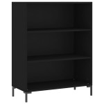 vidaXL Bibliotecă, negru, 69,5x32,5x90 cm, lemn compozit vidaXL Bibliotecă, negru, 69,5x32,5x90 cm, lemn compozit