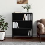 vidaXL Bibliotecă, negru, 69,5x32,5x90 cm, lemn compozit vidaXL Bibliotecă, negru, 69,5x32,5x90 cm, lemn compozit