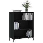 vidaXL Bibliotecă, negru, 69,5x32,5x90 cm, lemn compozit vidaXL Bibliotecă, negru, 69,5x32,5x90 cm, lemn compozit