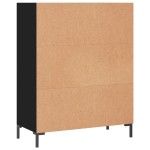 vidaXL Bibliotecă, negru, 69,5x32,5x90 cm, lemn compozit vidaXL Bibliotecă, negru, 69,5x32,5x90 cm, lemn compozit