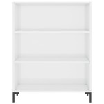vidaXL Bibliotecă, alb extralucios, 69,5x32,5x90 cm, lemn prelucrat vidaXL Bibliotecă, alb extralucios, 69,5x32,5x90 cm, lemn prelucrat