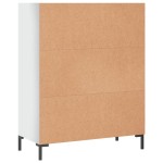 vidaXL Bibliotecă, alb extralucios, 69,5x32,5x90 cm, lemn prelucrat vidaXL Bibliotecă, alb extralucios, 69,5x32,5x90 cm, lemn prelucrat