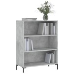 vidaXL Bibliotecă, gri beton, 69,5x32,5x90 cm, lemn compozit vidaXL Bibliotecă, gri beton, 69,5x32,5x90 cm, lemn compozit