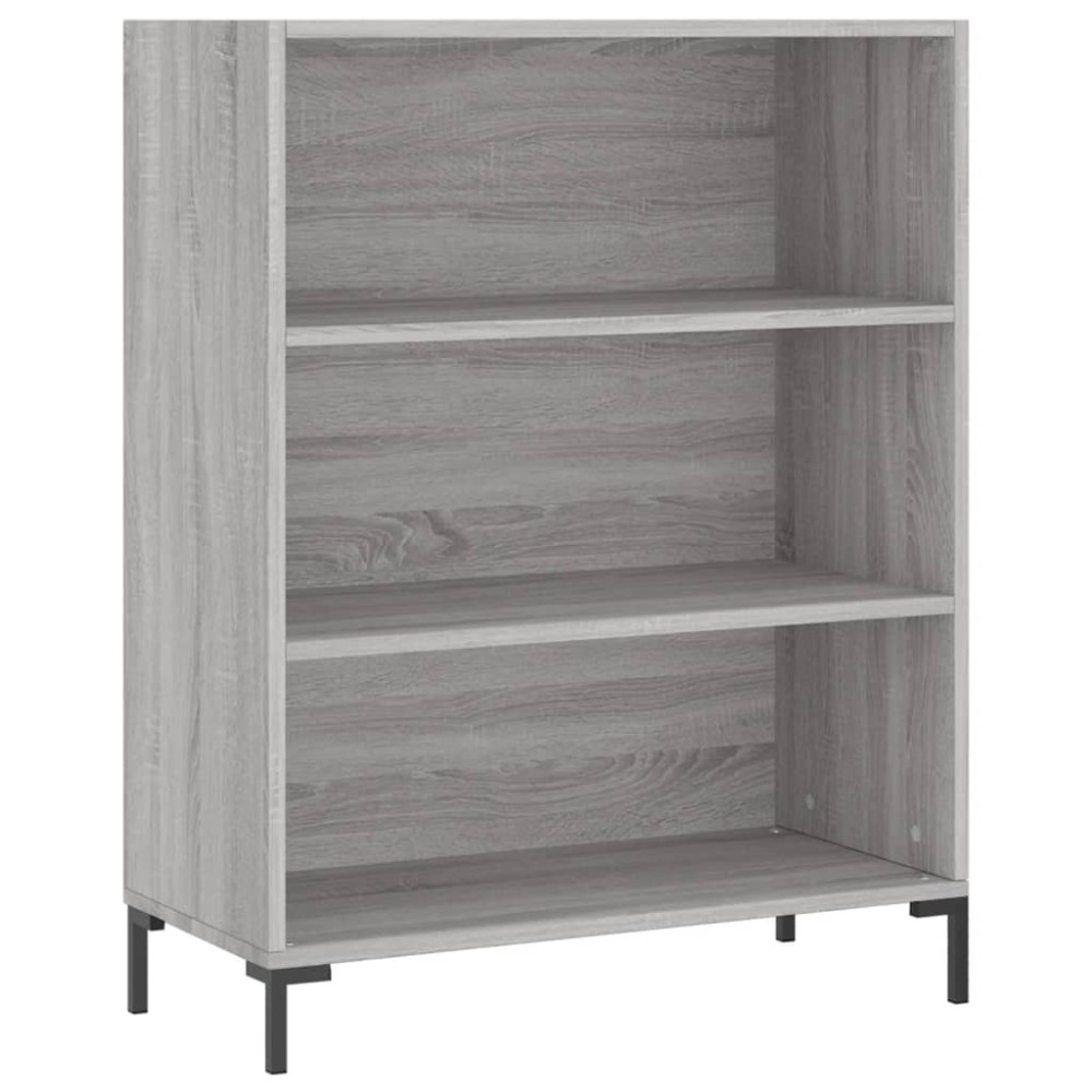 vidaXL Bibliotecă, sonoma gri, 69,5x32,5x90 cm, lemn compozit