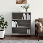 vidaXL Bibliotecă, sonoma gri, 69,5x32,5x90 cm, lemn compozit vidaXL Bibliotecă, sonoma gri, 69,5x32,5x90 cm, lemn compozit