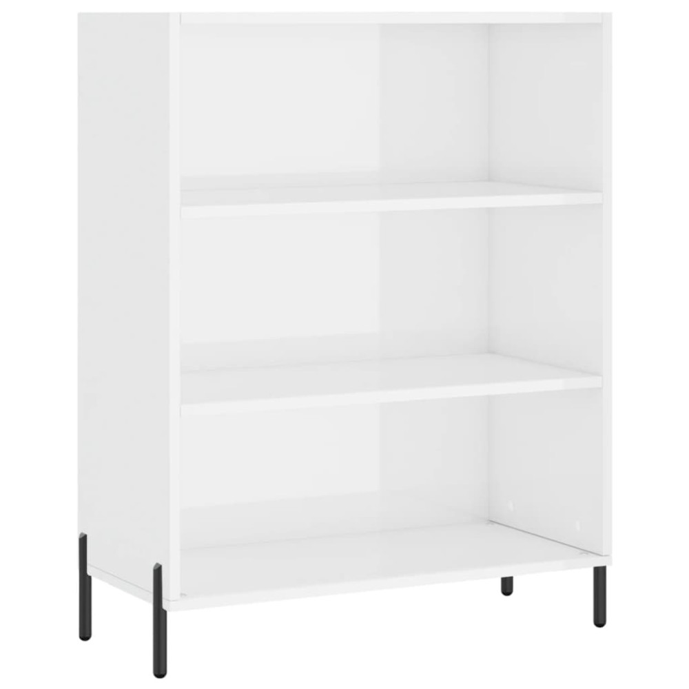 vidaXL Dulap cu rafturi, alb, 69,5x32,5x90 cm, lemn compozit