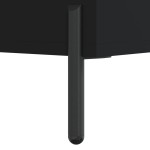 vidaXL Dulap cu rafturi, negru, 69,5x32,5x90 cm, lemn compozit vidaXL Dulap cu rafturi, negru, 69,5x32,5x90 cm, lemn compozit
