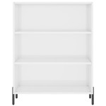 vidaXL Dulap cu rafturi alb extralucios 69,5x32,5x90 cm lemn compozit vidaXL Dulap cu rafturi alb extralucios 69,5x32,5x90 cm lemn compozit